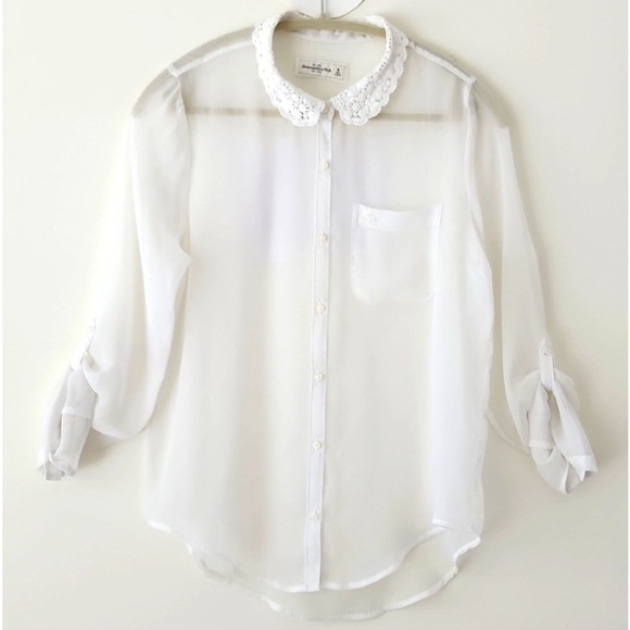 Abercrombie & Fitch Tops - Abercrombie & Fitch White Button Down Shirt
